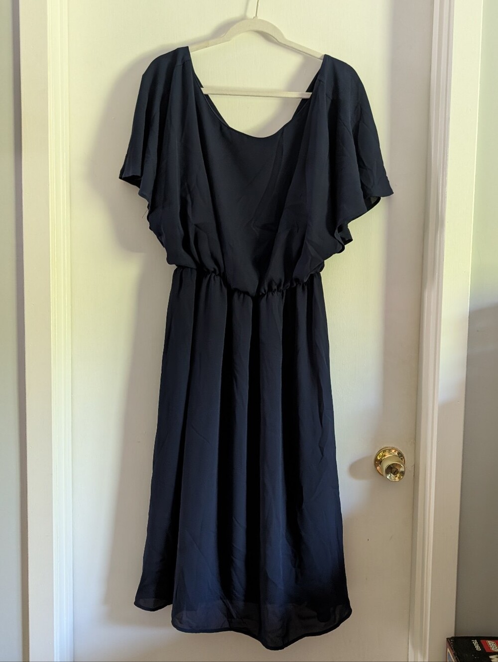 Modcloth Navy Cape Midi Dress XL